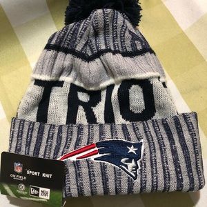 Patriots beanie hat winter football